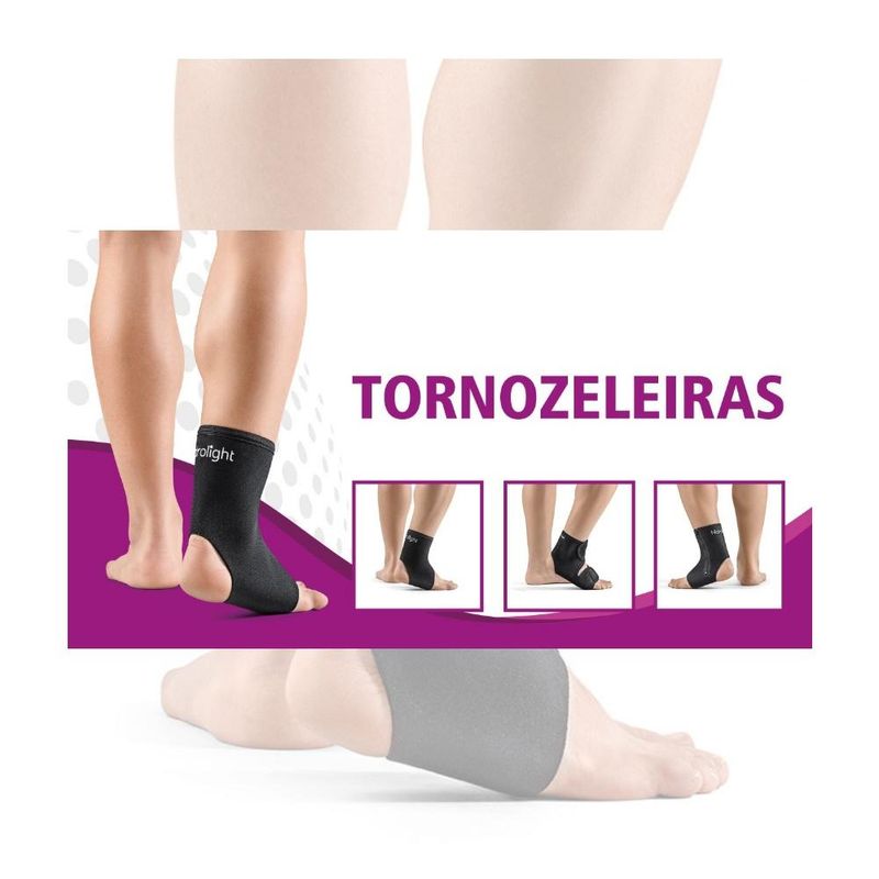 Tornozeleira Neoprene Curta Hidrolight Tamanho G Ref: OR46B-3