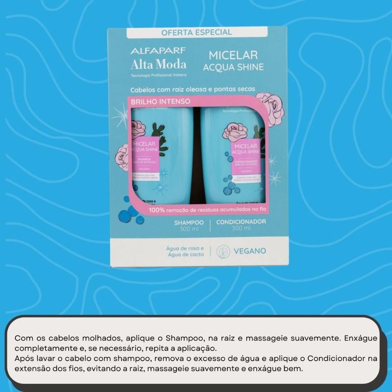 Alfaparf Alta Moda Micelar Kit Shampoo e Condicionador 300ml