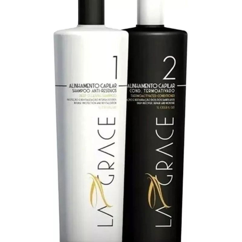 Portier La Grace Progressiva Shampoo 1000ml + Condicionador 1000ml