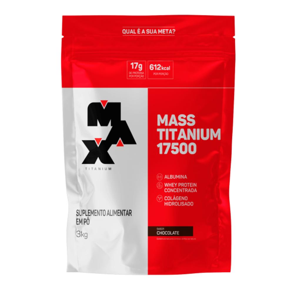 Max Titanium Hipercalórico Mass Titanium 17500 3kg Menor preço em Max Titanium Hipercalórico Mass Titanium 17500 3kg