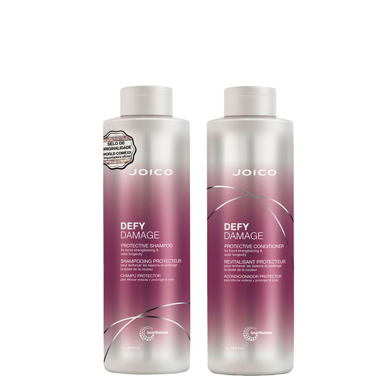 Kit Joico Professional Defy Damage Protective - Shampoo 1000ml + Condicionador 1000ml