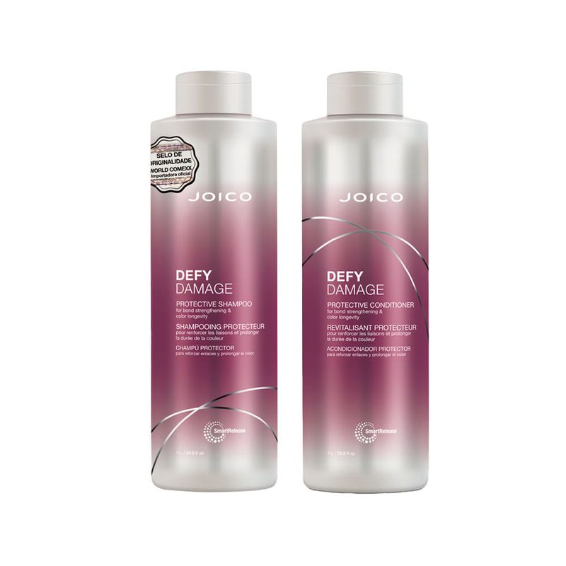 Kit Joico Professional Defy Damage Protective - Shampoo 1000ml + Condicionador 1000ml