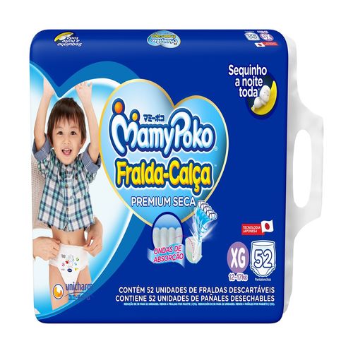Fralda Mamypoko Calça Giga XG 52 Unidades