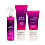 Lowell Keeping Liss Liso Mágico Kit: Shampoo 240ml + Condicionador 200ml + Termoativo 200ml