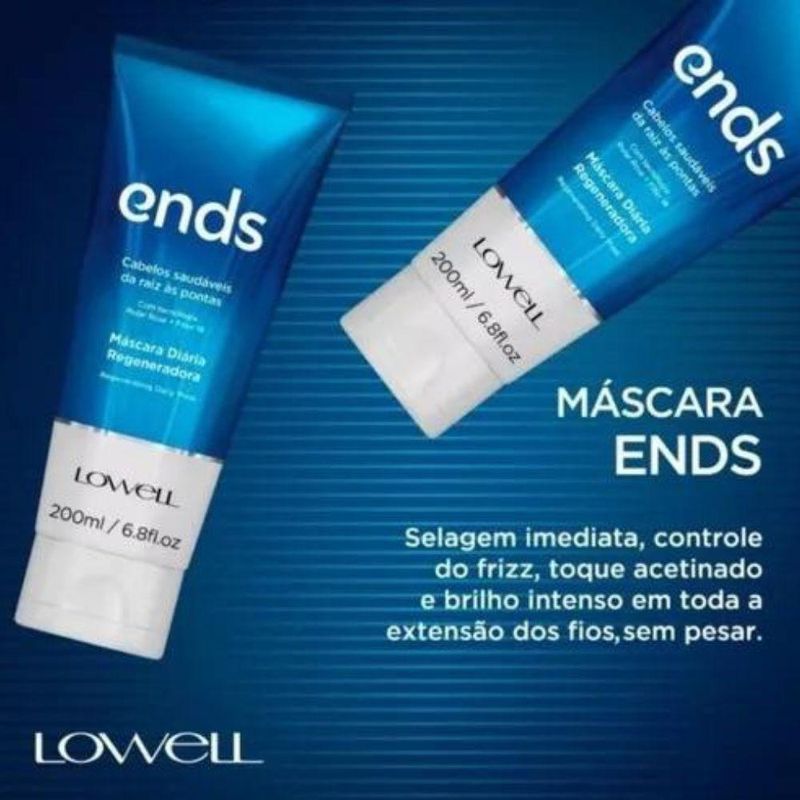 Lowell Ends Regeneração Shampoo 240ml + Máscara 200ml