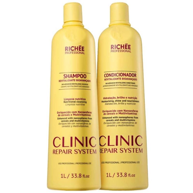 Richée Clinic Repair System Shampoo + Condicionador 1000ml