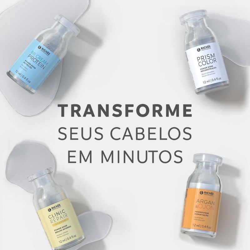 Richée BB Cream Protein Power Dose Nutrição Ampola 12ml