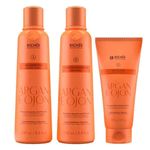 Richée Argan e Ojon Shampoo 250ml + Condicionador 250ml + Máscara 150g