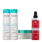 Ykas Equilibrium System Kit Pequeno Completo + Fabulous Hair All in One