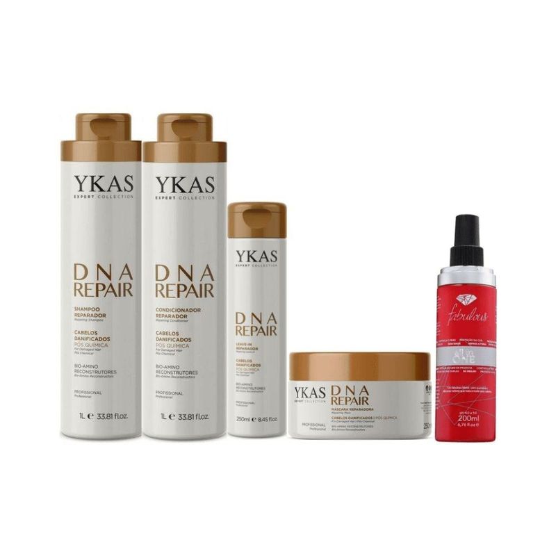 Kit Ykas DNA Repair Completo Grande + Fabulous All In One