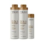Kit Ykas DNA Repair: Shampoo + Condicionador 1L + Leave-in 250ml