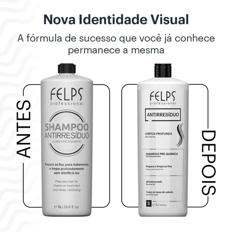 Felps Professional Shampoo Antirresíduo 1000ml