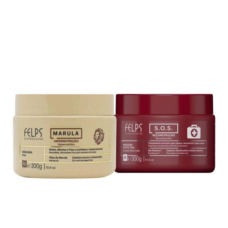 Felps Professional Cronograma Nutriforce (SOS + Marula 2x300g)