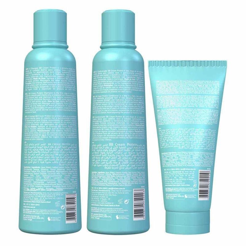 Richée Liso BB Cream Shampoo 250ml + Condicionador 250ml + Máscara 150g