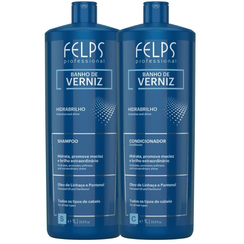 Felps Professional Banho de Verniz Shampoo e Condicionador 2x1000ml