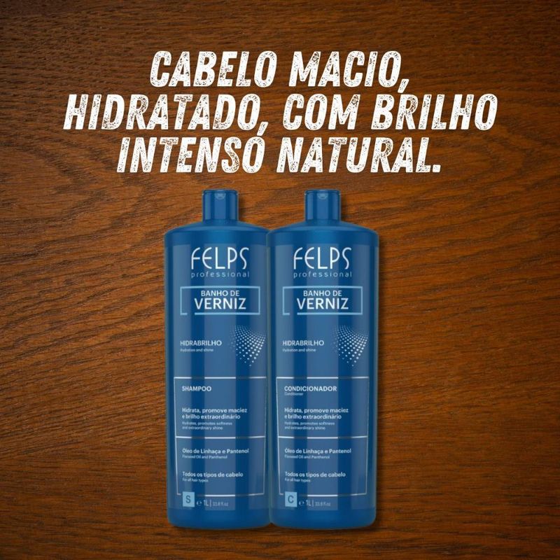 Felps Professional Banho de Verniz Shampoo e Condicionador 2x1000ml