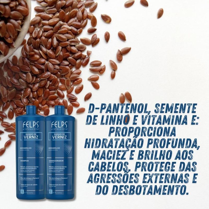 Felps Professional Banho de Verniz Shampoo e Condicionador 2x1000ml