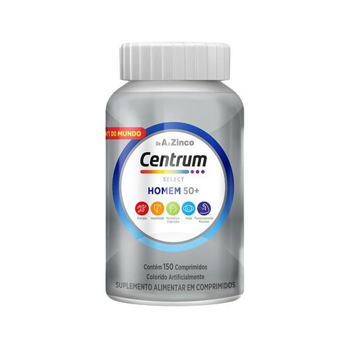 Centrum Select  Suplemento Vitamínico Homem 50 + Vitaminas De A A Z  150 Comprimidos
