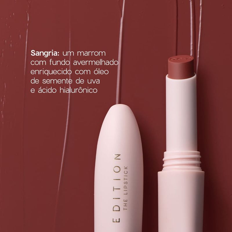 Batom Marrom Cremoso The Lipstick Sangria Océane Edition