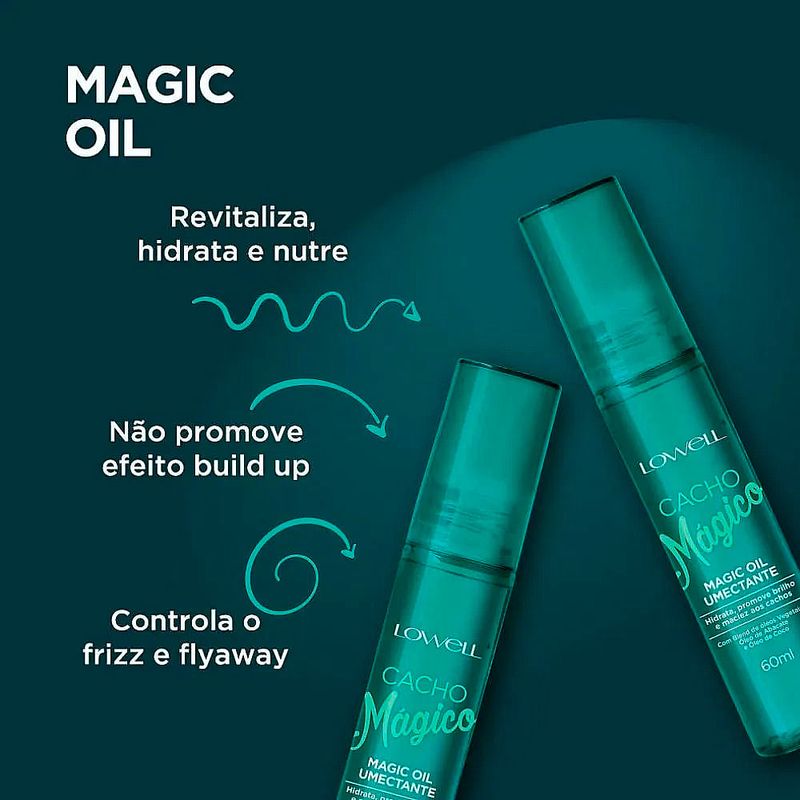 Lowell Cacho Mágico Umectante - Óleo Capilar 60ml