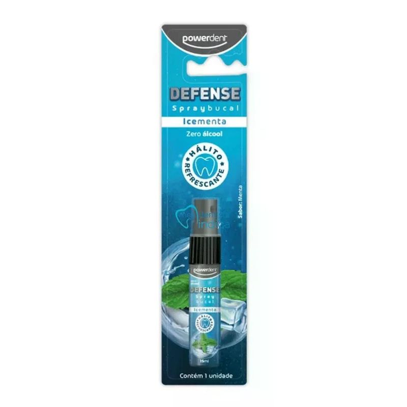 Spray Bucal Powerdent Defense Ice Menta 15mL