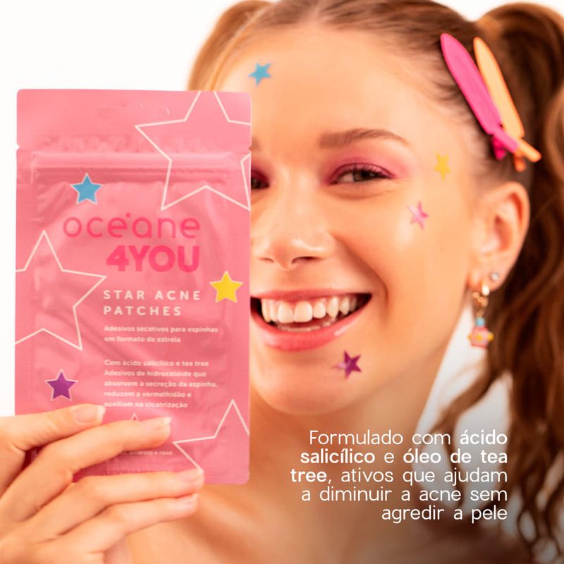 Kit Gel Secativo + Star Acne Patches 4you - 2 Produtos